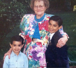 Me (left) with Doris and my brother Nick on his First Communion. I miss you Mrs. Gurley.